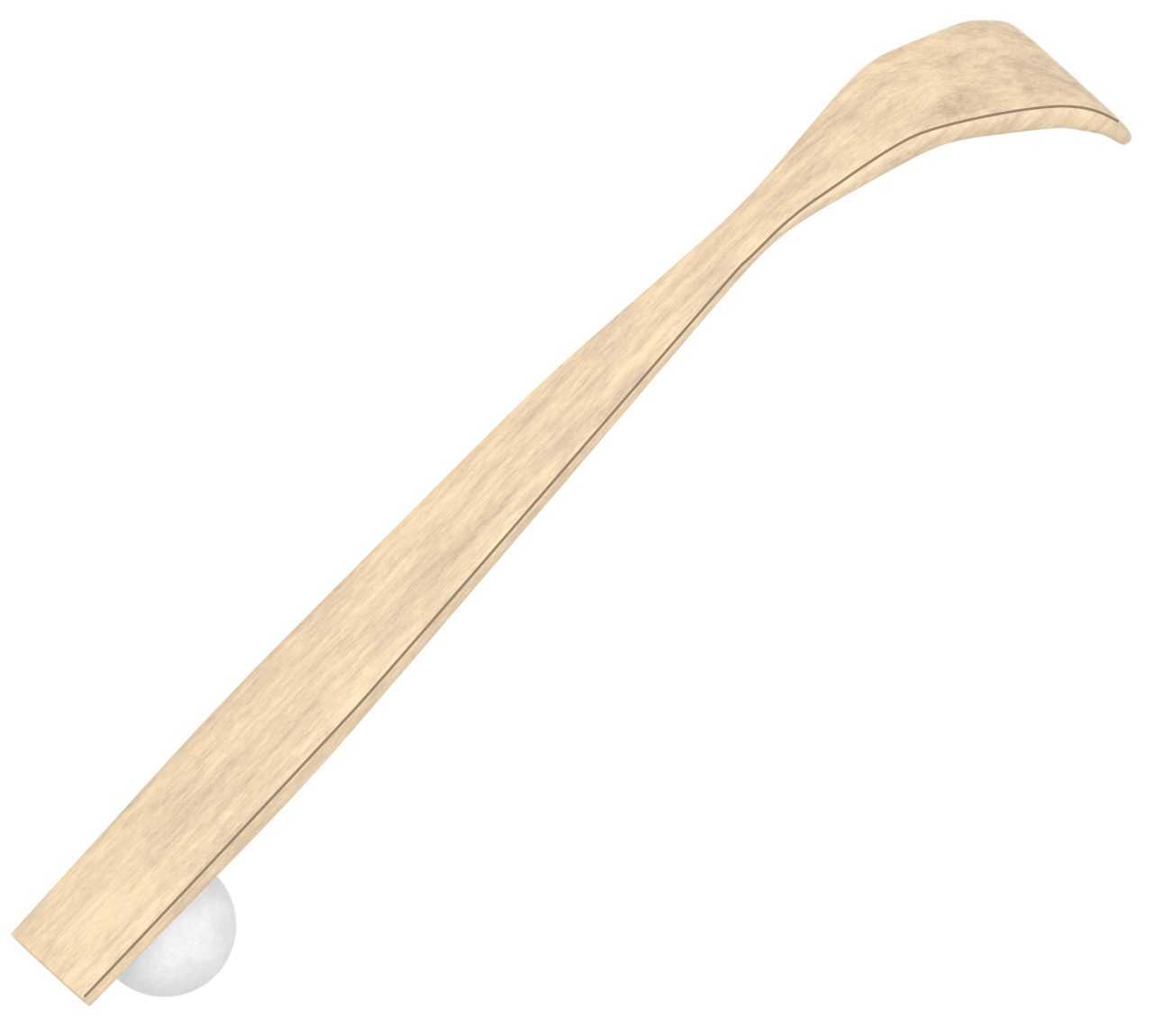 背中の痒い場所に届く孫の手のイラスト