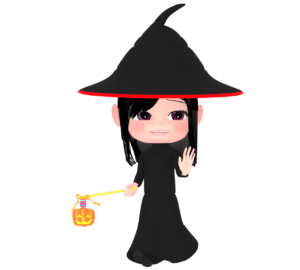 ジャックオーランタンと魔法使いのイラスト