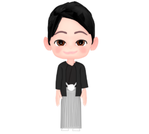 和服を着た男性のイラスト