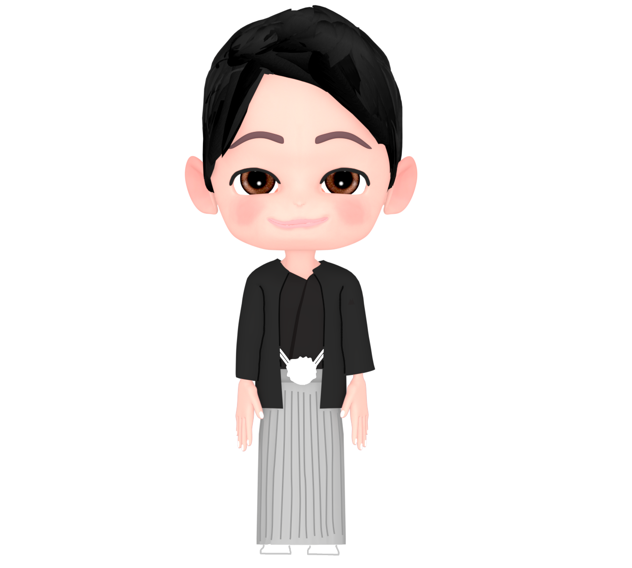 和服を着た男性のイラスト