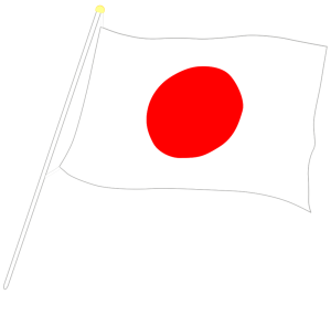 日本の国旗のイラスト