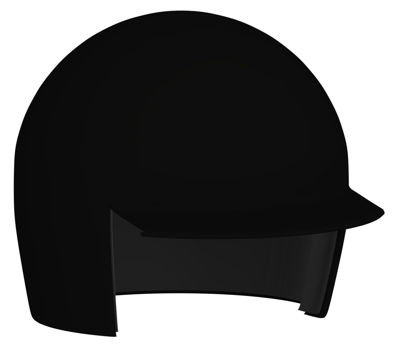 ジェット型ヘルメットのイラスト