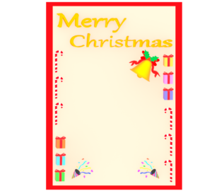 ジングルベルのクリスマスカード