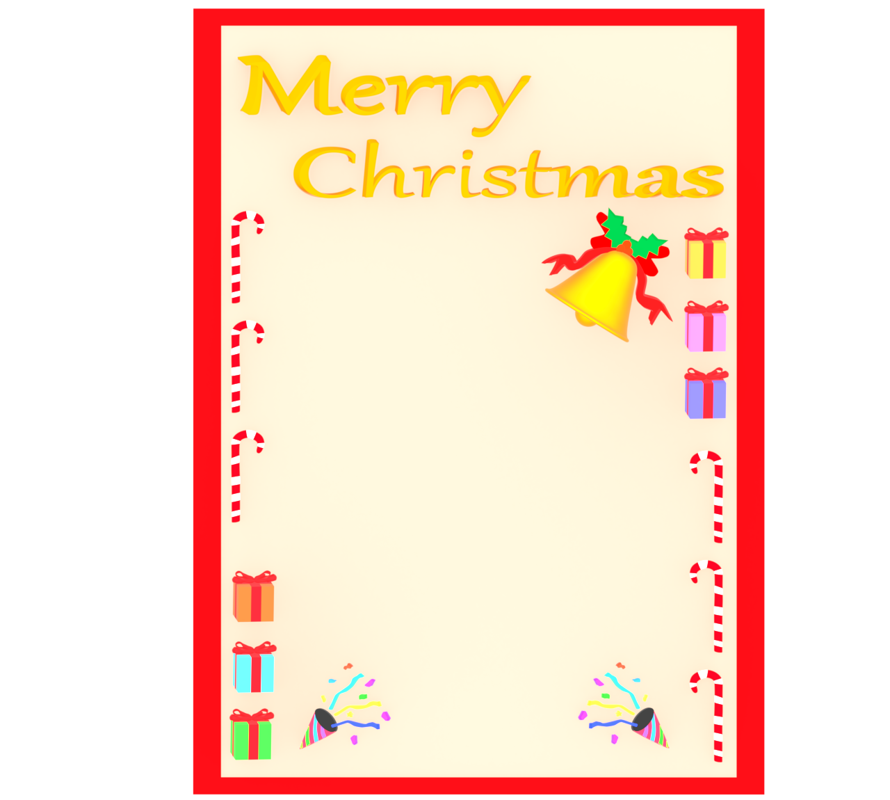 ジングルベルのクリスマスカード