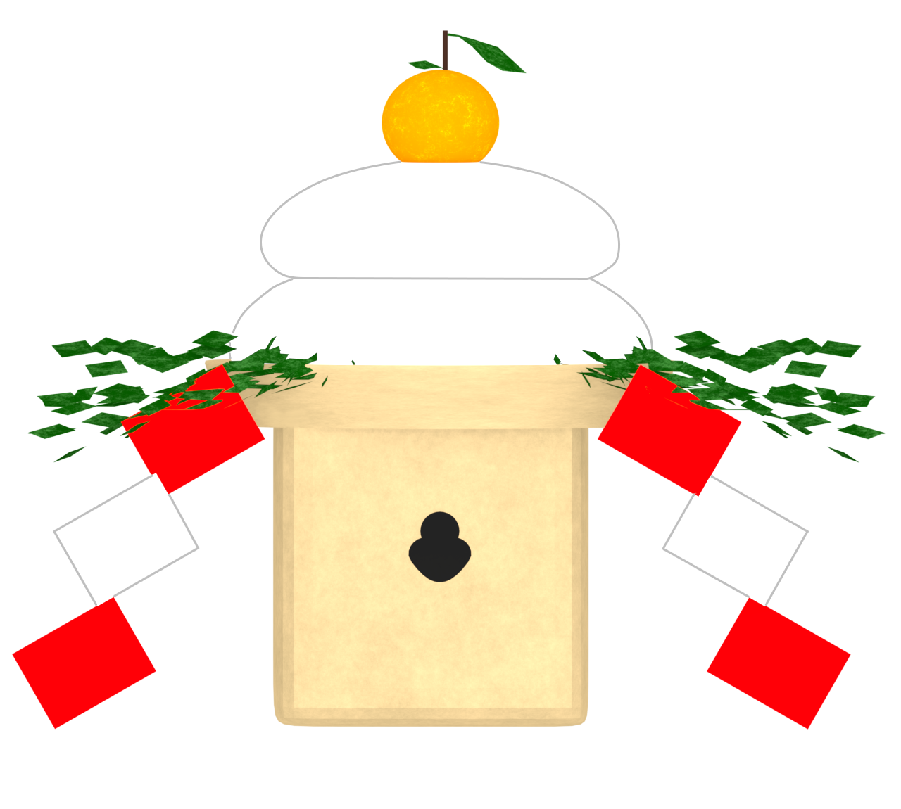 鏡餅のイラスト