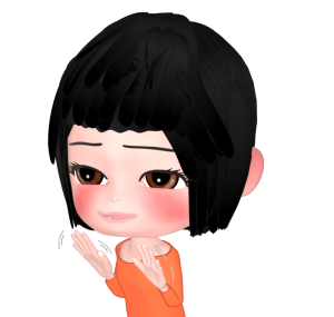 ご丁寧にお断りする女性のイラスト