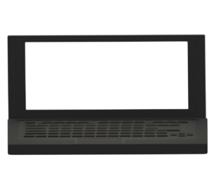 横長ノートパソコンのイラスト