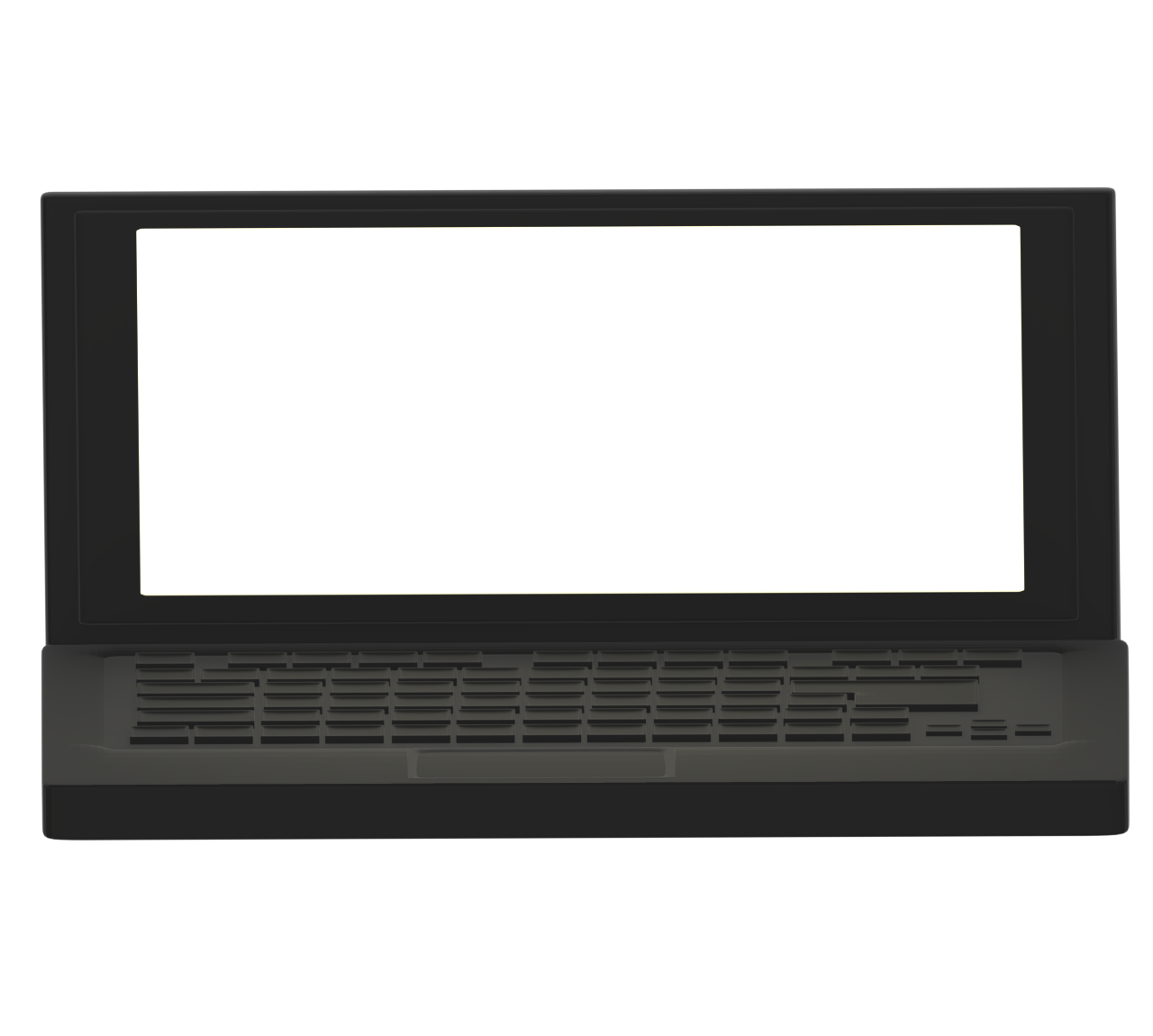 横長ノートパソコンのイラスト