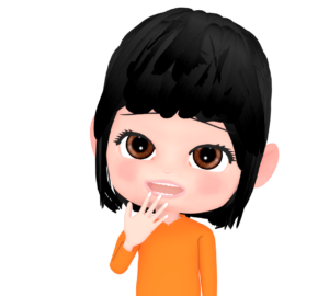 楽しそうに笑う女性のイラスト