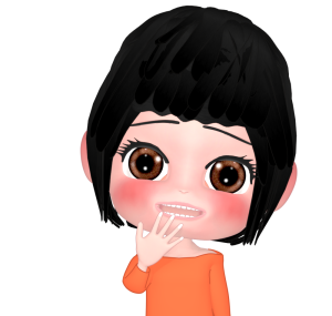 楽しそうに笑う女性のイラスト