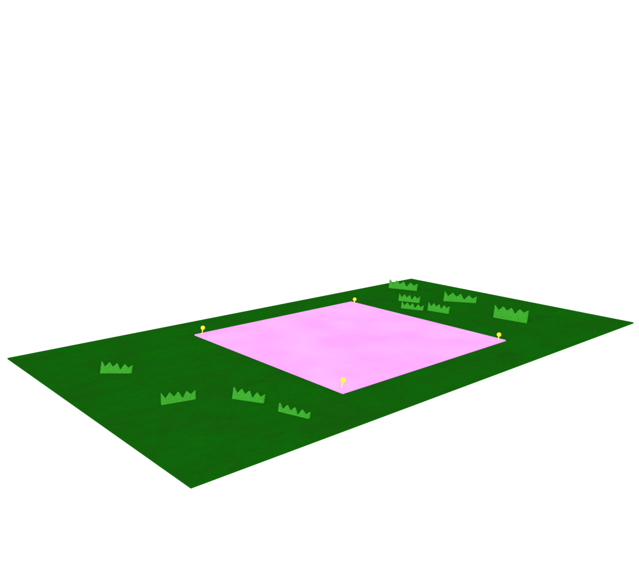 芝生で場所取りのイラスト 7 芝生で場所取りのイラスト