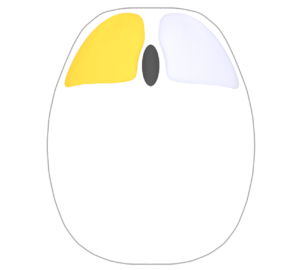 左クリックを押すマウスのイラスト