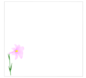 百合の花のフレーム