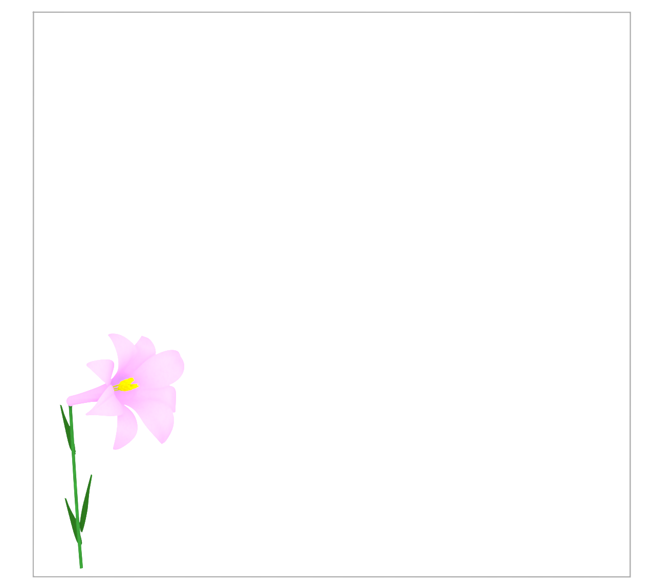 百合の花のフレーム
