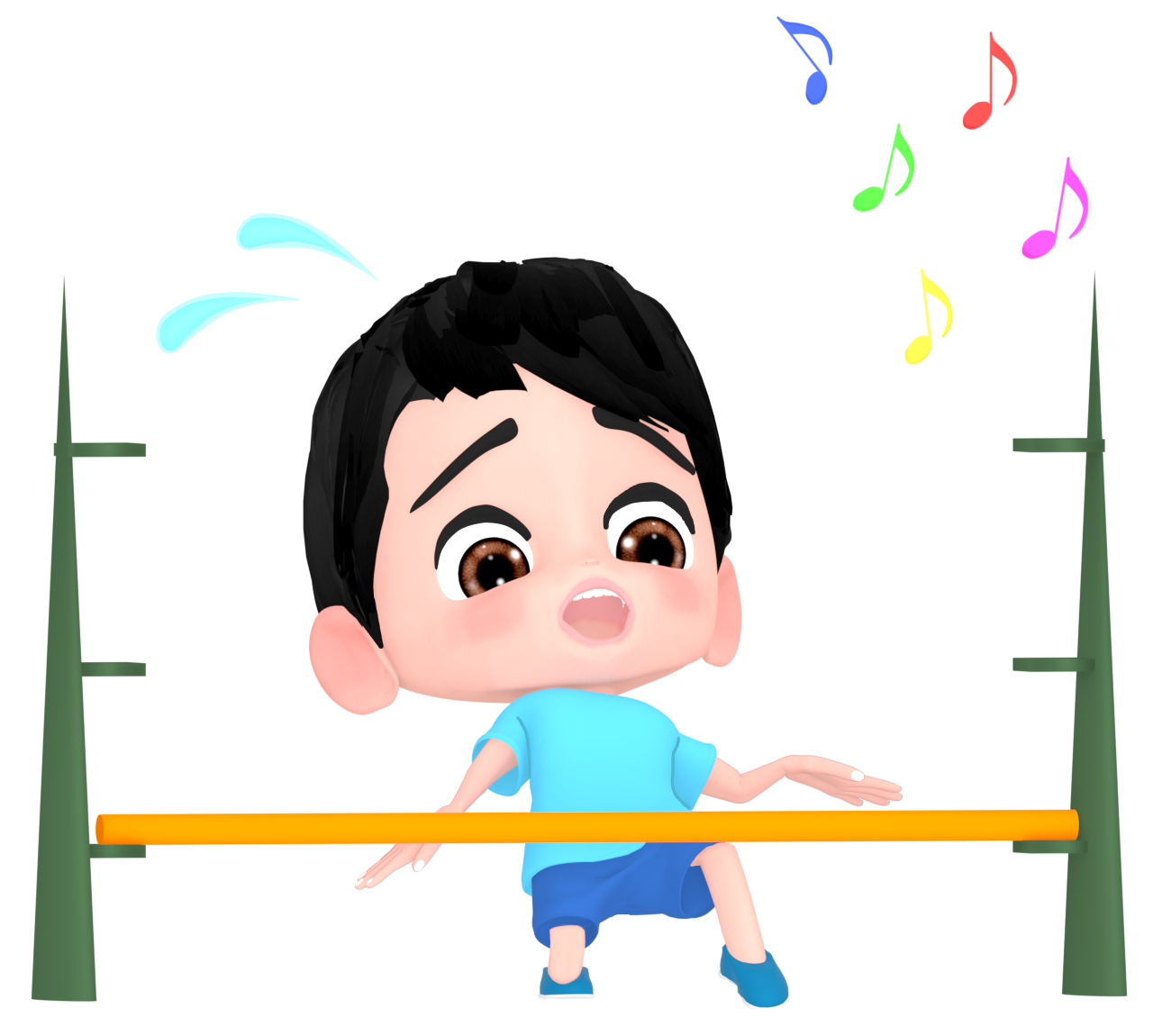 リンボーダンスのイラスト