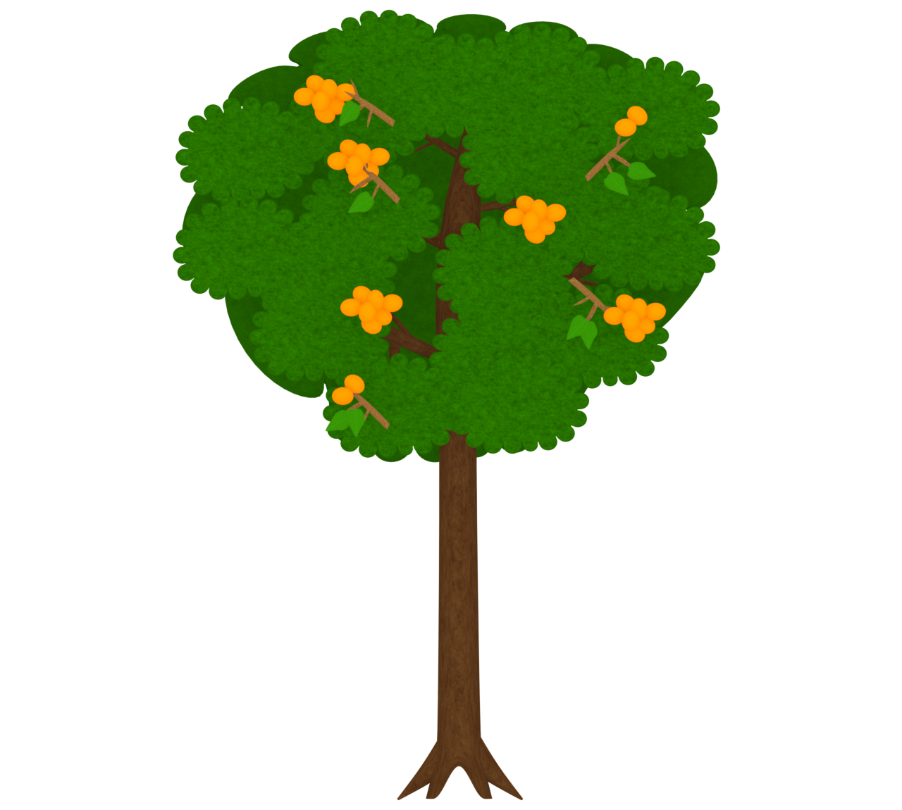 びわの木のイラスト