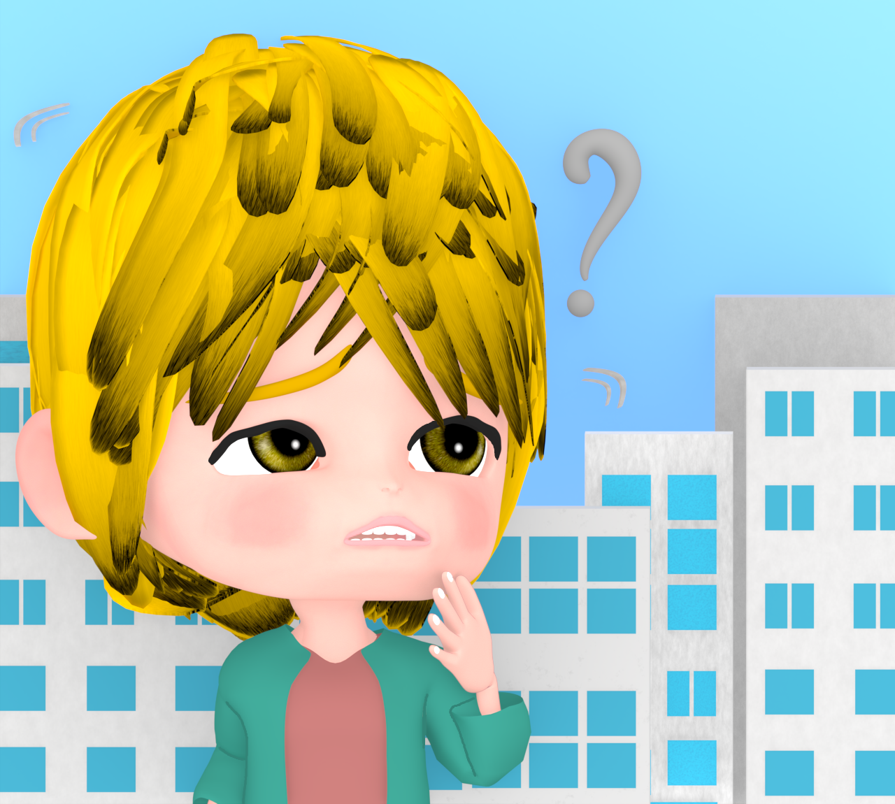 道に迷う男性外国人のイラスト 11 道に迷う男性外国人のイラスト