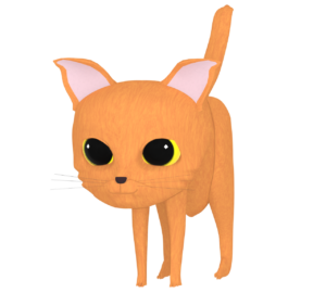 メインクーンの猫のイラスト
