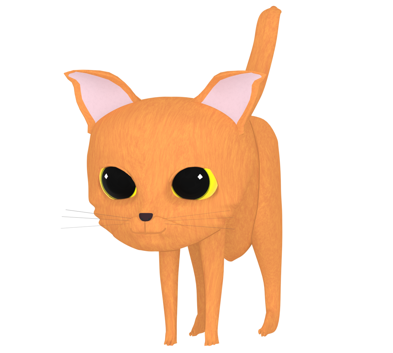 メインクーンの猫のイラスト