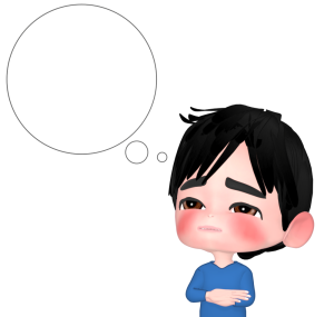 妄想中の男性のイラスト