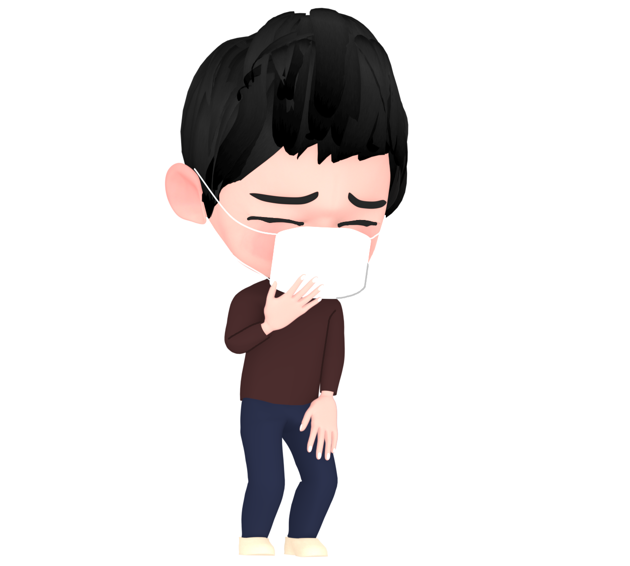 風邪気味のイラスト