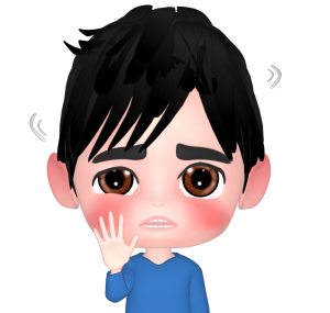 首を振って断る男性のイラスト