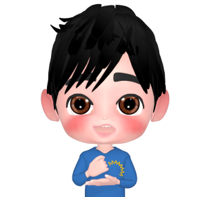 思いついた男性のイラスト
