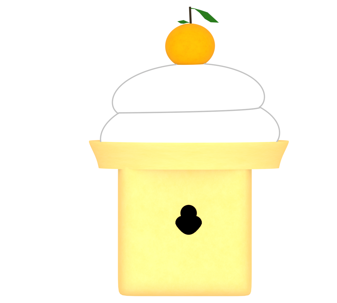 みかんと鏡餅のイラスト