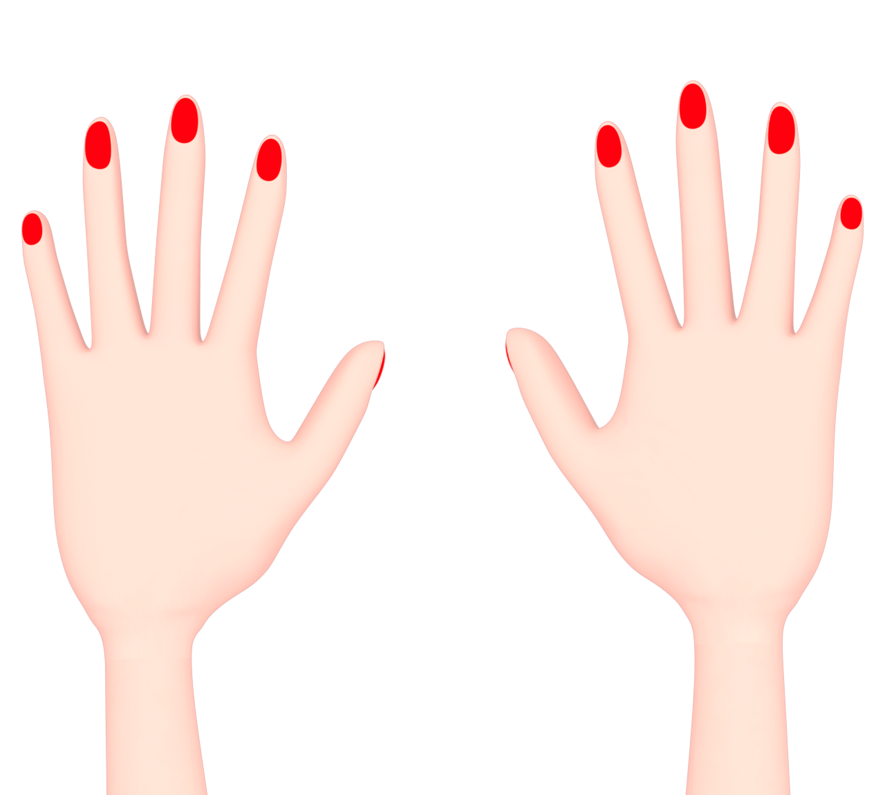 マニキュアのイラスト