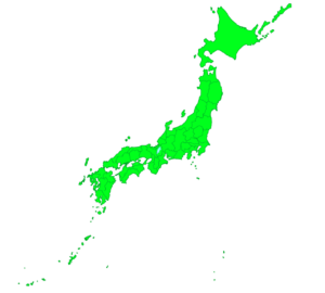 日本地図のイラスト