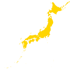 境界線のない日本地図のイラスト