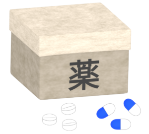 薬の箱のイラスト
