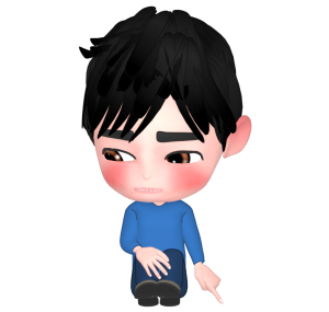 いじける男性のイラスト
