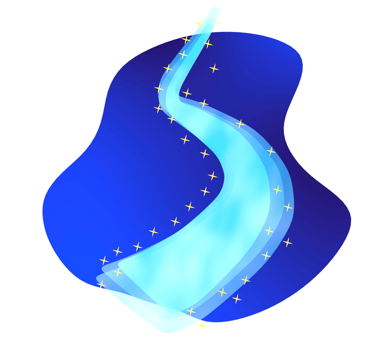 天の川のイラスト