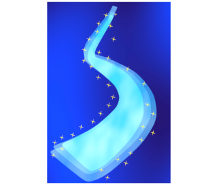 天の川のメッセージカード