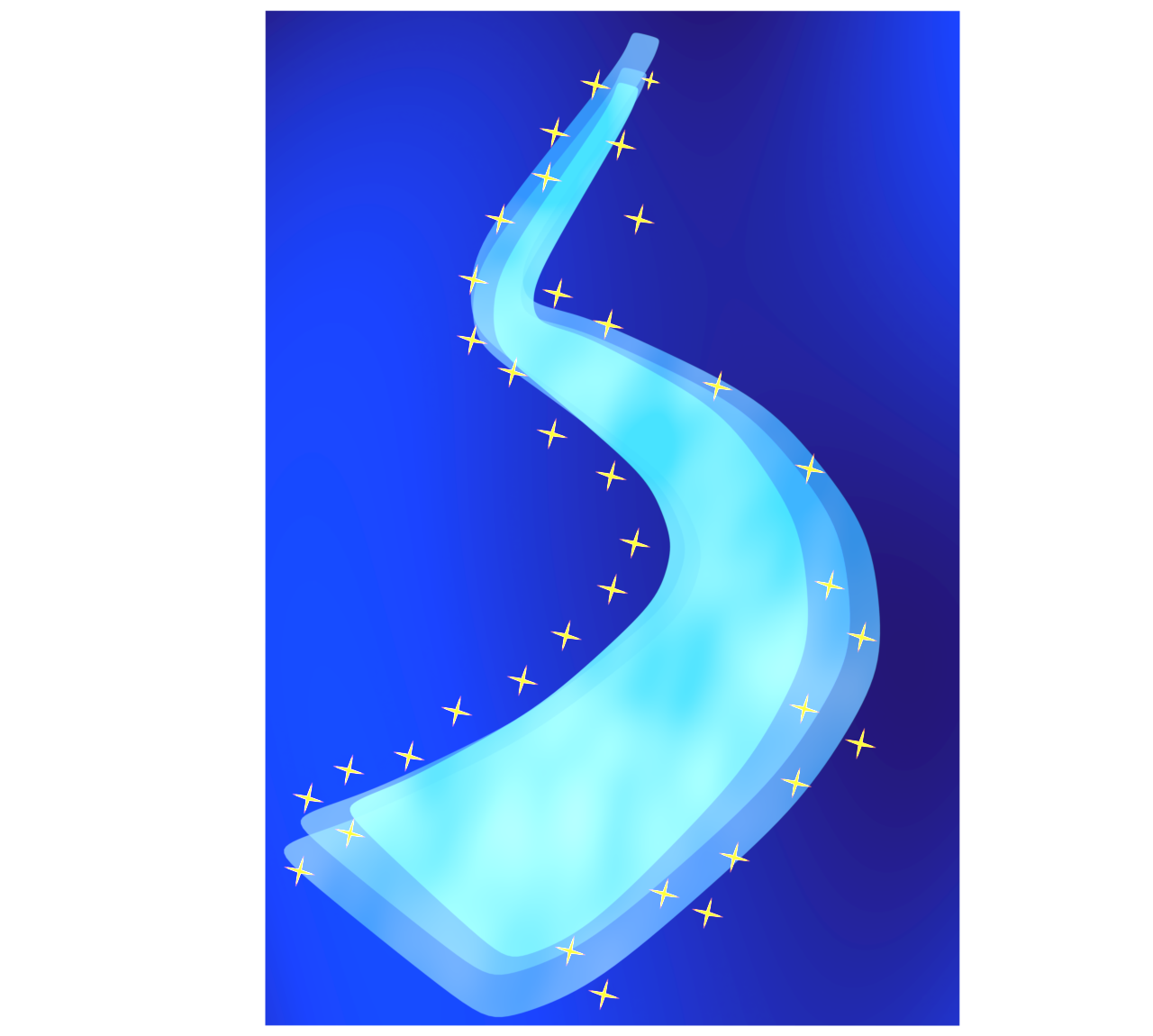 天の川のメッセージカード