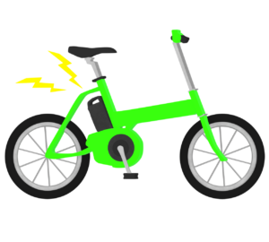 ミニベロ電動アシスト自転車のイラスト