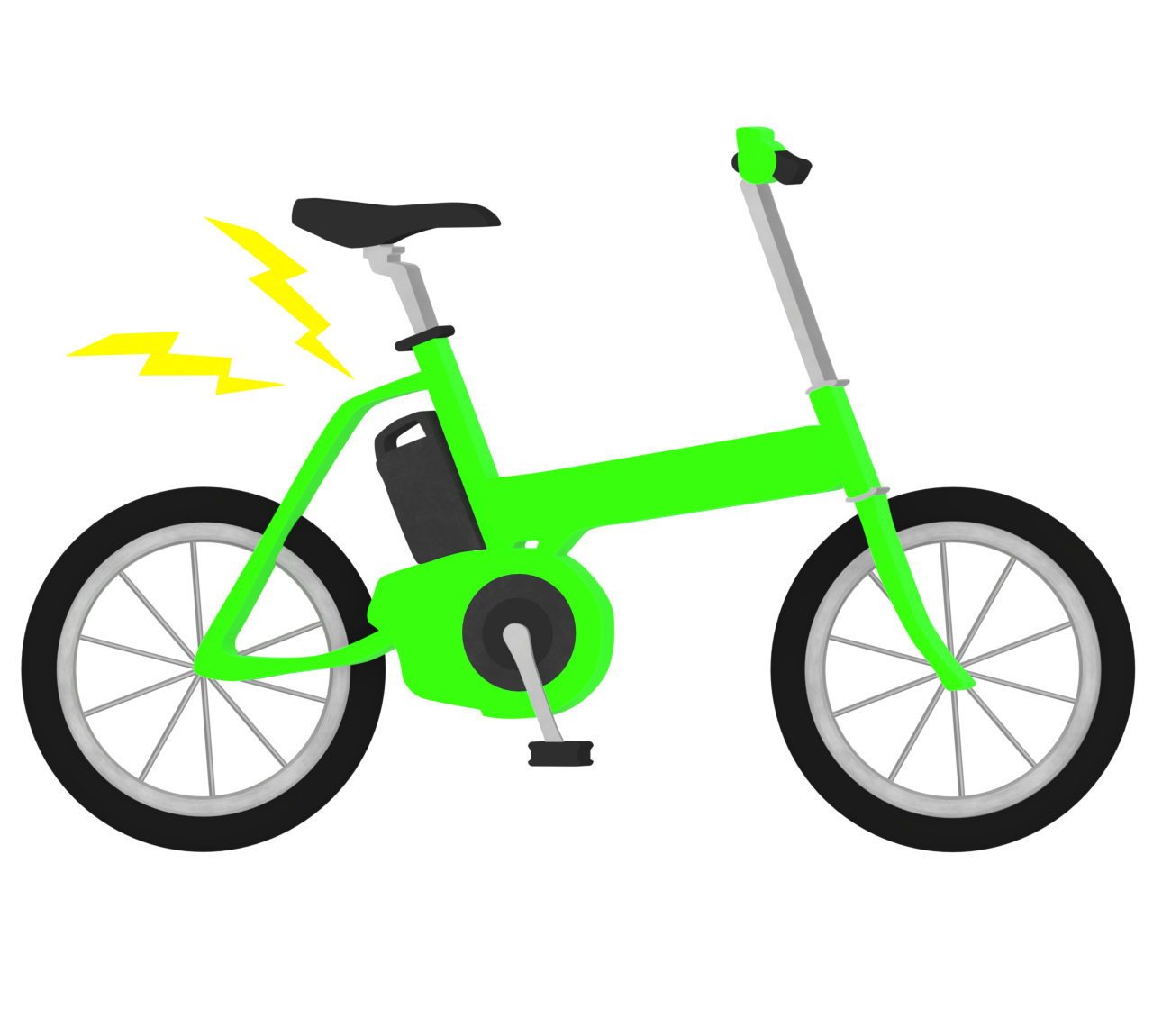 ミニベロ電動アシスト自転車のイラスト