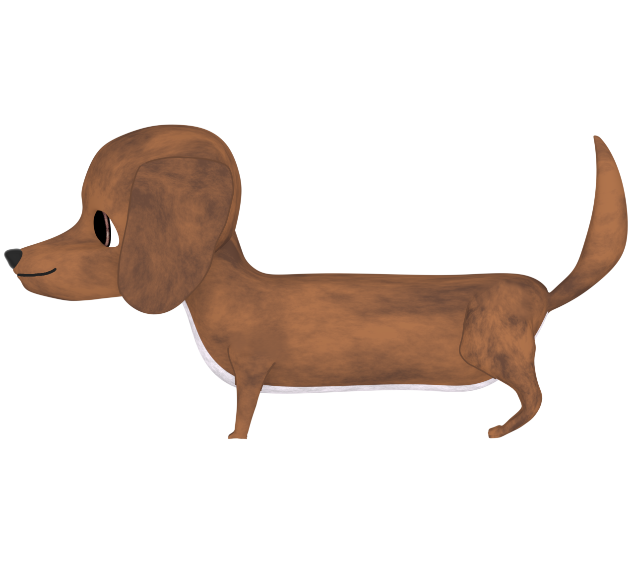 ミニチュアダックスフンドのイラスト