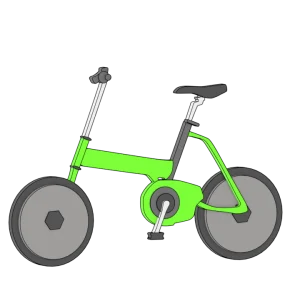 ミニベロ街乗り自転車のイラスト