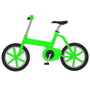 ミニベロ街乗り自転車のイラスト