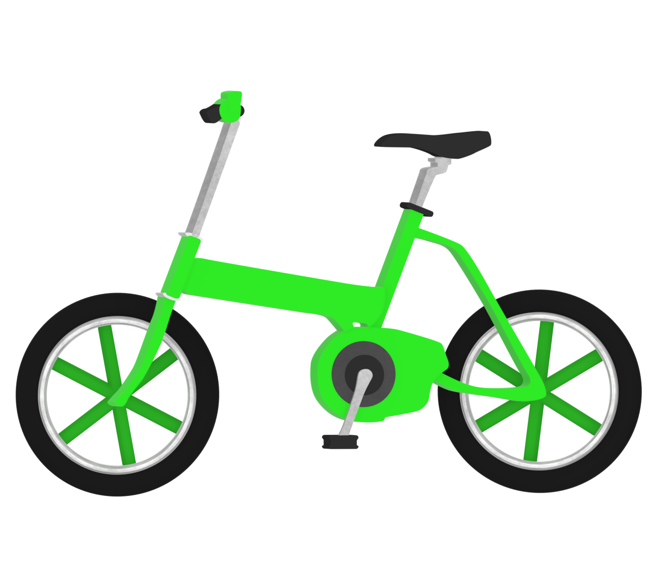 ミニベロ街乗り自転車のイラスト