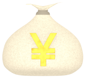 金袋のイラスト