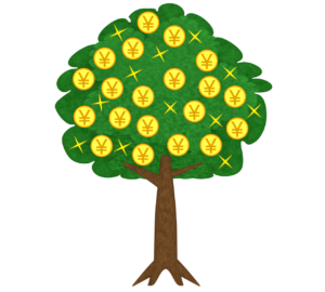 お金の木のイラスト