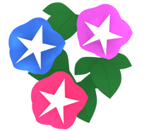 朝顔のイラスト