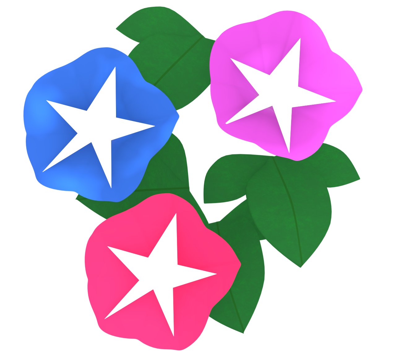 朝顔のイラスト