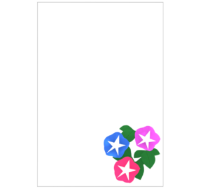 朝顔のテンプレート