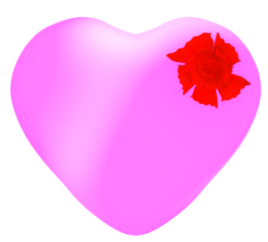 母の日に贈るハートのテンプレート