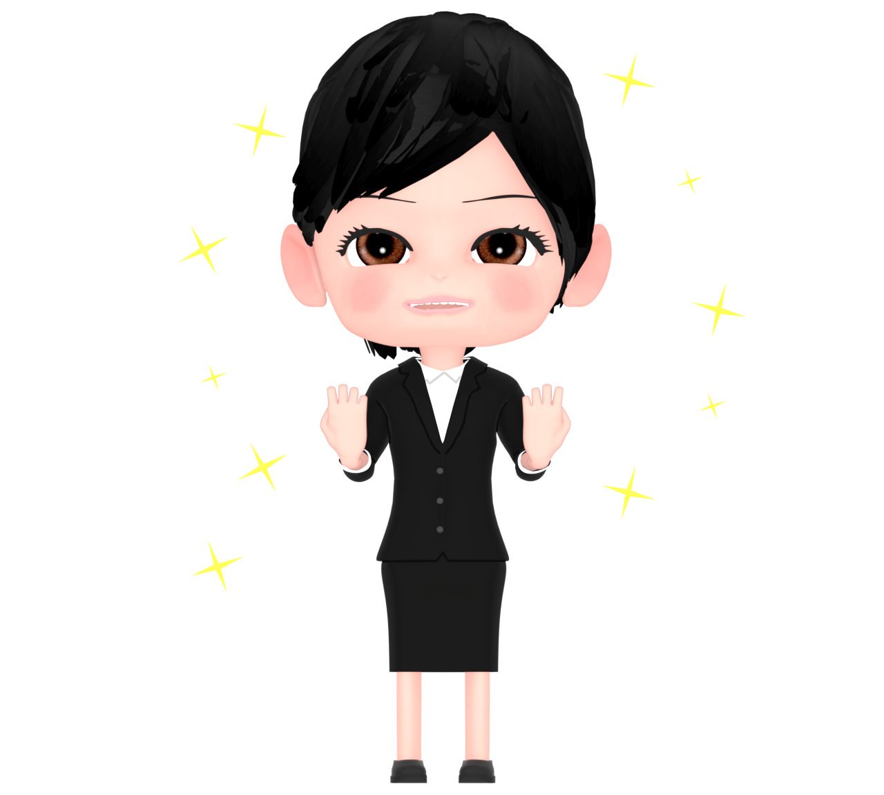 やる気があるOLのイラスト 9 やる気があるOLのイラスト