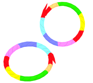 ねずみ花火のイラスト